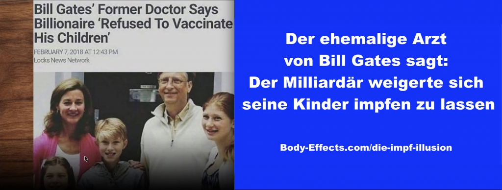 Bill Gates verweigerte Impfung